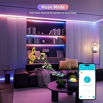 Oipo 音楽同期ライト Amazon.com: PAUTIX RGB Smart IC COB LED Strip Light